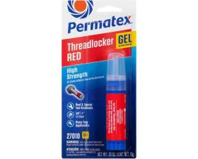 Permatex High Strength Threadlocker Red Gel, 10 G