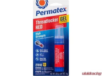 Permatex High Strength Threadlocker Red Gel, 10 G - 27010