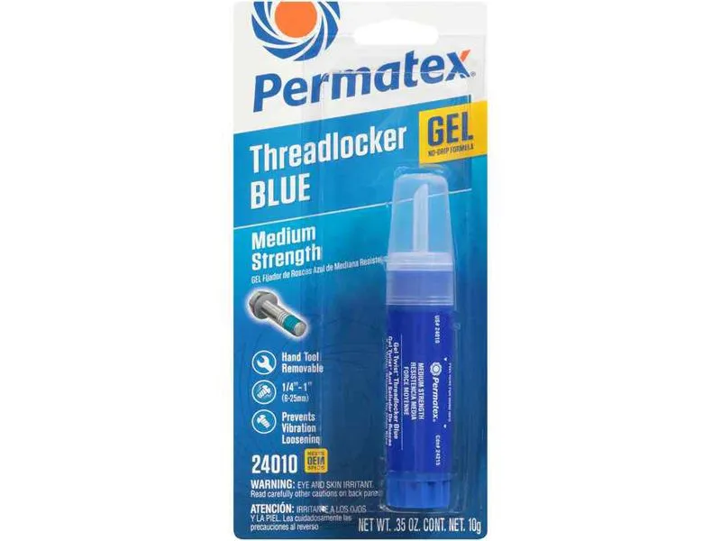 Permatex Medium Strength Threadlocker Blue Gel, 10 G - 24010
