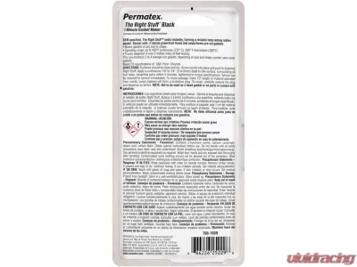 Permatex Right Stuff Black One Minute Gasket 3 OZ - 25229