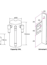 Cusco Universal 15mm Oil Catch Tank                                     - 00B 009 SB - Image 2