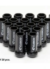 Cusco M12 x P1.5mm Black Universal Wheel Lug Nut Set - 20pcs                                     - 00B 738 1520B - Image 2