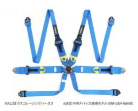 Cusco Universal 6 Point 3in Shoulder 3in Lap Racing Harness (HANS) w/ Eyebolts - Blue