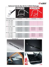 Cusco 1130-1220mm Aluminum Roll Cage Bar Kit                                     - 00D 270 AT12A - Image 4
