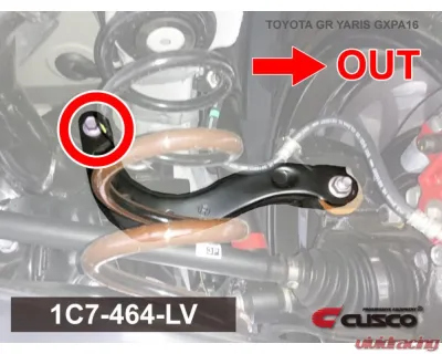 Cusco Rear Upper Control Arm PIllowball Bushing (Body Side) Toyota GR Yaris | Corolla 2020-2024 - 1C7-464-LV