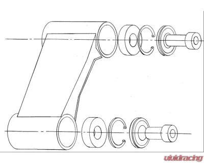 Cusco Negative Camber Upper Arm 10mm Shorter Arm Nissan Skyline GT-R R32 1989-1994 - 231 479 AD