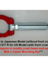 Cusco Front Tow Hook Swivel Joint Mitsubishi Lancer Evo X 2008-2016                                     - 566 017 F - Image 3
