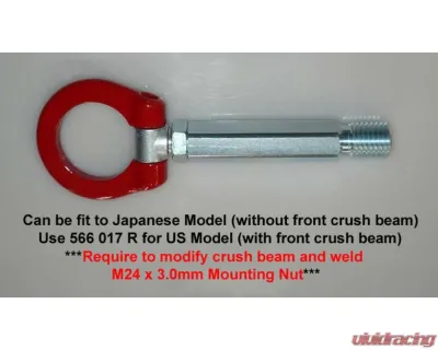 Cusco Front Tow Hook Swivel Joint Mitsubishi Lancer Evo X 2008-2016 - 566 017 F