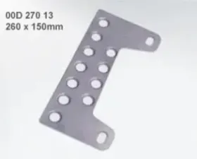 Cusco 260mm x 150mm Roll Cage Universal Center B-Pillar Fixing Plate Kit