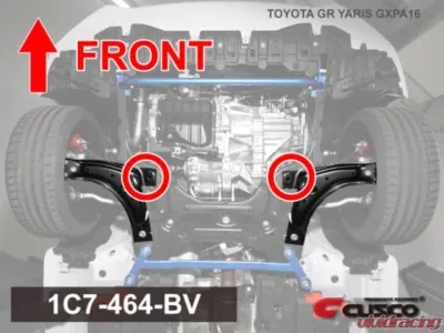 Cusco Set of 2 Front Lower Arm Front Bushes Pillowball Bushing Toyota GR Corolla 2023+ - 1C7-464-BV
