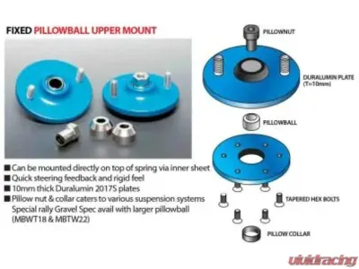 Cusco Upper Mount R A/J Pillow (Nut . Collar TRD) Subaru Impreza - 660 420 TRD