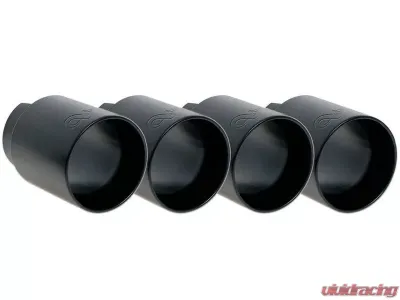 Active Autowerke Rear Exhaust Tips Matte Black BMW F87 M2 2015-2020 - 11-044B
