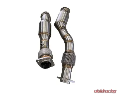 Active Autowerke Downpipes w/ G-Sport Cat BMW S58 F97 | F98 X3M | X4M 2019-2022 - 11-070