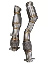Active Autowerke Downpipes w/ G-Sport Cat BMW S58 F97 | F98 X3M | X4M 2019-2022                                     - 11-070 - Image 2