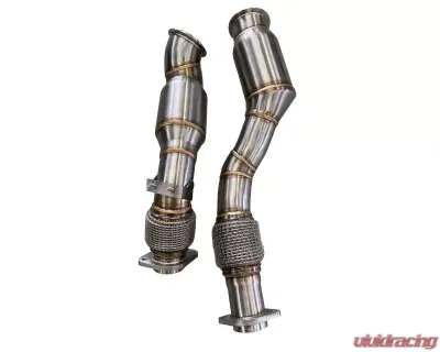 Active Autowerke Downpipes w/ G-Sport Cat BMW S58 F97 | F98 X3M | X4M 2019-2022 - 11-070