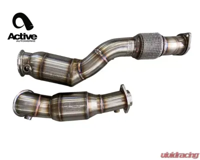 Active Autowerke Downpipes w/ GESI G-Sport Cat BMW M3 | M4 2021+ - 11-085