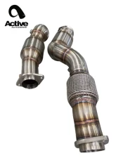 Active Autowerke Downpipes w/ GESI G-Sport Cat BMW M3 | M4 2021+                                     - 11-085 - Image 3