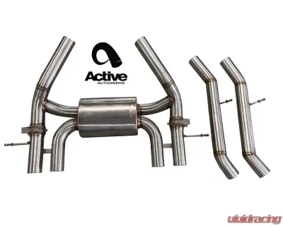 Active Autowerke Exhaust Valved Rear 100mm w/ Brush Tips BMW G80/G82 | M3/M4 2021+ - 11-086