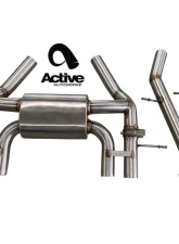Active Autowerke Exhaust Valved Rear 100mm w/ Brush Tips BMW G80/G82 | M3/M4 2021+                                     - 11-086 - Image 3