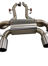 Active Autowerke Exhaust Valved Rear 100mm w/ Black Tips BMW G80/G82 | M3/M4 2021+                                     - 11-086B - Image 6