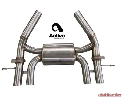 Active Autowerke Exhaust Valved Rear 100mm w/ Carbon Tips BMW G80/G82 | M3/M4 2021+ - 11-086C