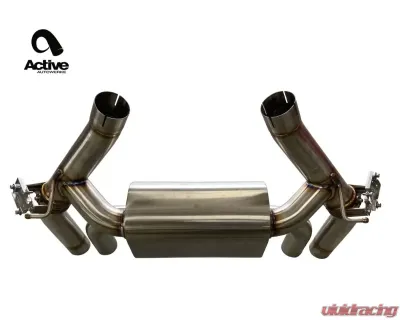 Active Autowerke Exhaust Valved Rear 100mm w/ Carbon Tips BMW G80/G82 | M3/M4 2021+ - 11-086C