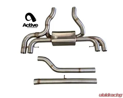 Active Autowerke Exhaust Valved Rear w/ Brush Tips BMW G2X/G3X | M340I/M440I 2019-2021+ - 11-089