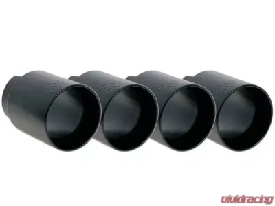 Active Autowerke Rear Exhaust Tips Matte Black BMW F87 M2 2015-2020 - 11-043B