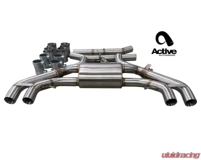 Active Autowerkes Valved Axle-Back Exhaust System for BMW X3M/X4M 2019+ - Brushed Tips - 11-103
