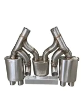 Active Autowerke Maad Maax Exhaust System 3 Can Valves Carbon Tips BMW M3 | M4 2014+                                     - 11-073C - Image 3