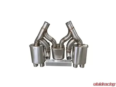 Active Autowerke Maad Maax Exhaust System 3 Can Valves Carbon Tips BMW M3 | M4 2014+ - 11-073C