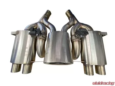 Active Autowerke Maad Maax Exhaust System 3 Can Valves Carbon Tips BMW M3 | M4 2014+ - 11-073C