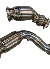 Active Autowerke Downpipes with GESI G Sport Cats BMW F80 M3 | M4 2014-2018                                     - 11-080 - Image 3