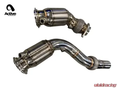 Active Autowerke Downpipes with GESI G Sport Cats BMW F80 M3 | M4 2014-2018 - 11-080