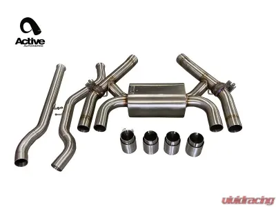 Active Autowerke Valved Rear Axle Back Exhaust BMW F87 M2 Competition 2015-2021 - 11-067