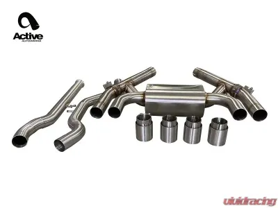 Active Autowerke Valved Rear Axle Back Exhaust BMW F87 M2 Competition 2015-2021 - 11-067
