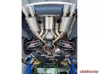 Active Autowerke Maad Maax Exhaust System 3 Can Valves Carbon Tips BMW M3 | M4 2014+ - 11-073C