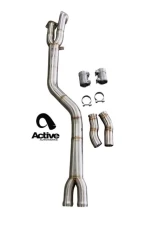 Active Autowerke Signature Single Mid-Pipe Resonated BMW G87 M2 2023-2024                                     - 11-118R - Image 3