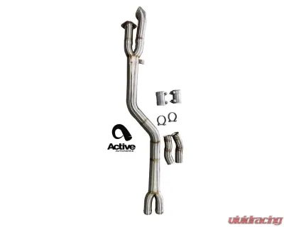 Active Autowerke Signature Single Mid-Pipe Resonated BMW G87 M2 2023-2024 - 11-118R
