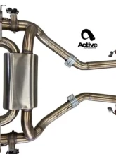 Active Autowerke Valved Rear Axle-back Exhaust with Black Tips for BMW G87 M2 2023-2024                                     - 11-119B - Image 2