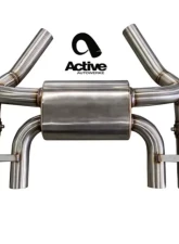 Active Autowerke Valved Rear Axle-back Exhaust with Black Tips for BMW G87 M2 2023-2024                                     - 11-119B - Image 3