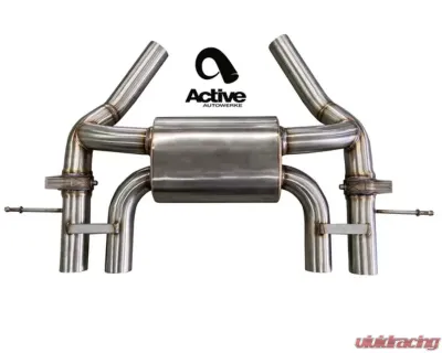 Active Autowerke Valved Rear Axle-back Exhaust with Black Tips for BMW G87 M2 2023-2024 - 11-119B