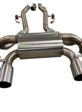 Active Autowerke Valved Rear Axle-back Exhaust with Black Tips for BMW G87 M2 2023-2024                                     - 11-119B - Image 5