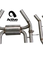 Active Autowerke Valved Rear Axle-back Exhaust with Black Tips for BMW G87 M2 2023-2024                                     - 11-119B - Image 6