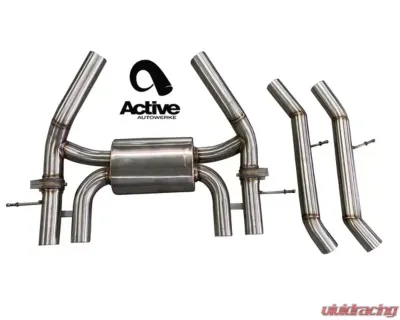 Active Autowerke Valved Rear Axle-back Exhaust with Black Tips for BMW G87 M2 2023-2024 - 11-119B