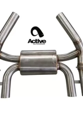 Active Autowerke Valved Rear Axle-back Exhaust with Black Tips for BMW G87 M2 2023-2024                                     - 11-119B - Image 7