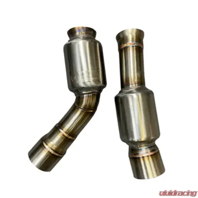 Active Autowerkes Connecting Pipes Equal Length with Resonated AWE Switchpath Custom Connection BMW F8X M3 | M4 2014-2024 - 11-076AR