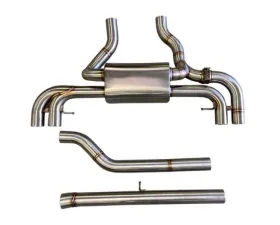 Active Autowerke Valved Rear Exhaust w/ Carbon over Black Chrome Tips BMW M340i | M440i 2019-2024
