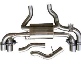 Active Autowerke Valved Rear Exhaust w/ Carbon Over Black Chrome Tips BMW M240i 2019-2024