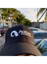 Active Autowerkes 6-Panel Black Snapback Hat                                     - 19-003 - Image 3
